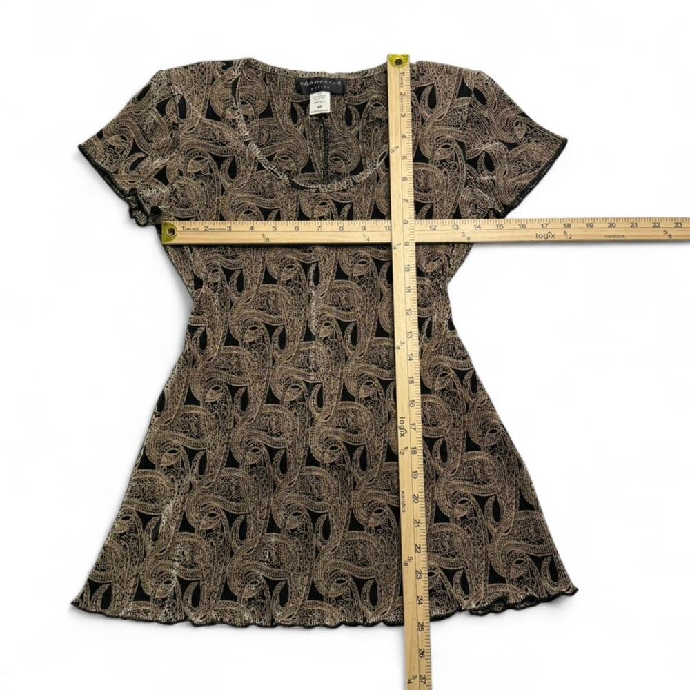 Connected Vintage Y2K Boho Styled Short Sleeve Buckle Back detail Medium (4) - Picture 5 of 8